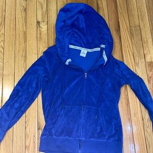 LOVE PINK terri cloth zip up hoodie!